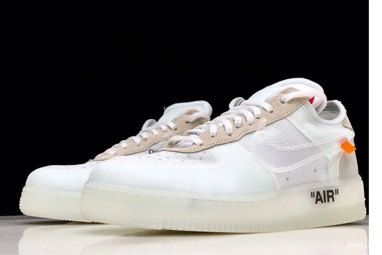 O-W Mens Low 1 Force Air AO4606-100 Nike 1111